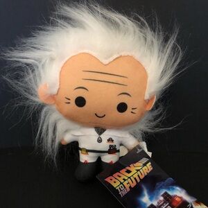 Back to the Future Doc Brown Chibi Plush Doll Toy Figure 7" Universal Studios